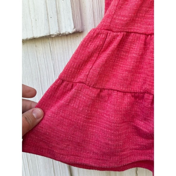 Anthropologie‎ Deletta Thea Peplum Ruffle Top Coral Tiered Long Sleeve Size XS - Picture 4 of 8